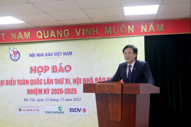 Họp báo về Đại hội XI Hội Nhà báo Việt Nam nhiệm kỳ 2020 - 2025