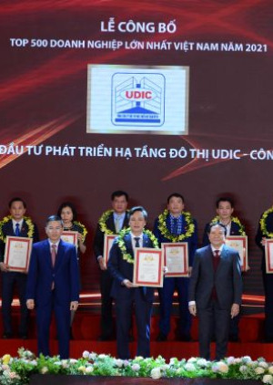  UDIC được xếp hạng top 500 doanh nghiệp lớn nhất Việt Nam năm 2021