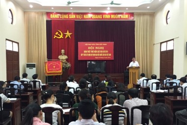 Hội Nhà báo tỉnh Bắc Ninh tổ chức Học tập quán triệt Luật Báo chí, góp ý xây dựng qui định đạo đức người làm báo