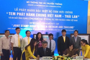 Phát hành bộ tem chung Việt Nam - Thái Lan