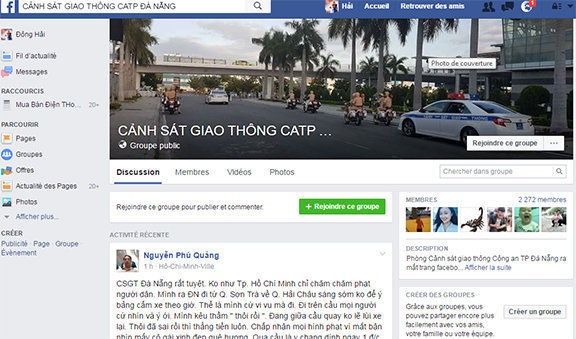 CSGT Đà Nẵng lập Fanpage Facebook tiếp nhận thông tin từ nhân dân