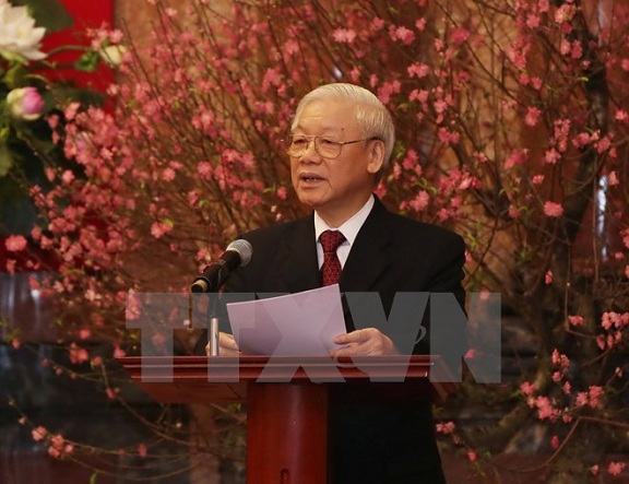 Tổng Bí thư Nguyễn Phú Trọng chúc Tết Đinh Dậu 2017
