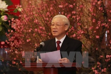 Tổng Bí thư Nguyễn Phú Trọng chúc Tết Đinh Dậu 2017