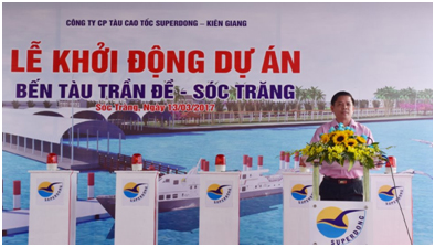 Lễ khởi động Dự án bến tàu Trần Đề - Sóc Trăng