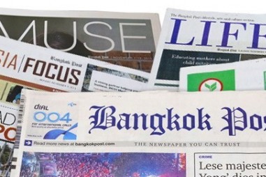 Báo chí Thái Lan phản ứng trước dự luật siết chặt truyền thông