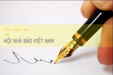 Lời cảm ơn của Hội Nhà báo Việt Nam