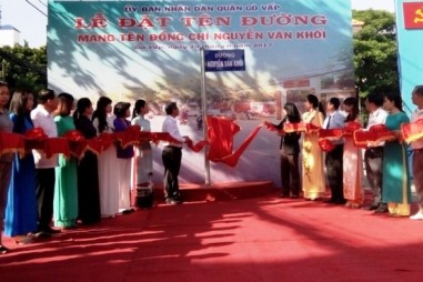 TP HCM đặt tên đường mang tên đồng chí Nguyễn Văn Khối