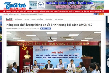 Điểm báo Hội thảo "Báo chí truyền thông chính sách BHXH, BHYT trong bối cảnh CMCN 4.0"