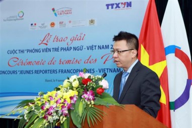 Trao giải cuộc thi ‘Phóng viên trẻ Pháp ngữ - Việt Nam 2018’