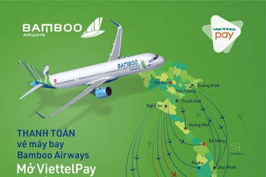 Bamboo Airways ra mắt ứng dụng thanh toán vé máy bay ViettelPay