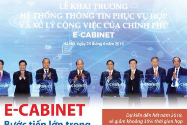 E-Cabinet: Bước tiến lớn trong kế hoạch thực hiện Chính phủ điện tử