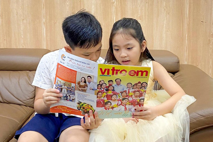 Báo Lao động và Xã hội ra mắt ấn phẩm ''Vì trẻ em''