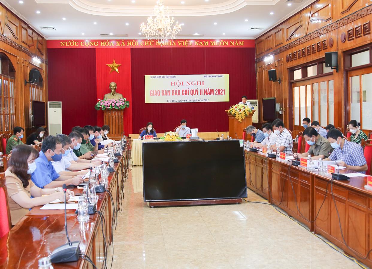 Yên Bái: Giao ban báo chí quý II/2021