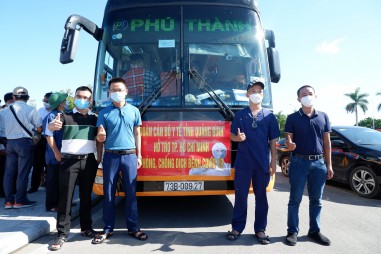 50 cán bộ y tế Quảng Bình tiếp tục chi viện TP. Hồ Chí Minh chống dịch