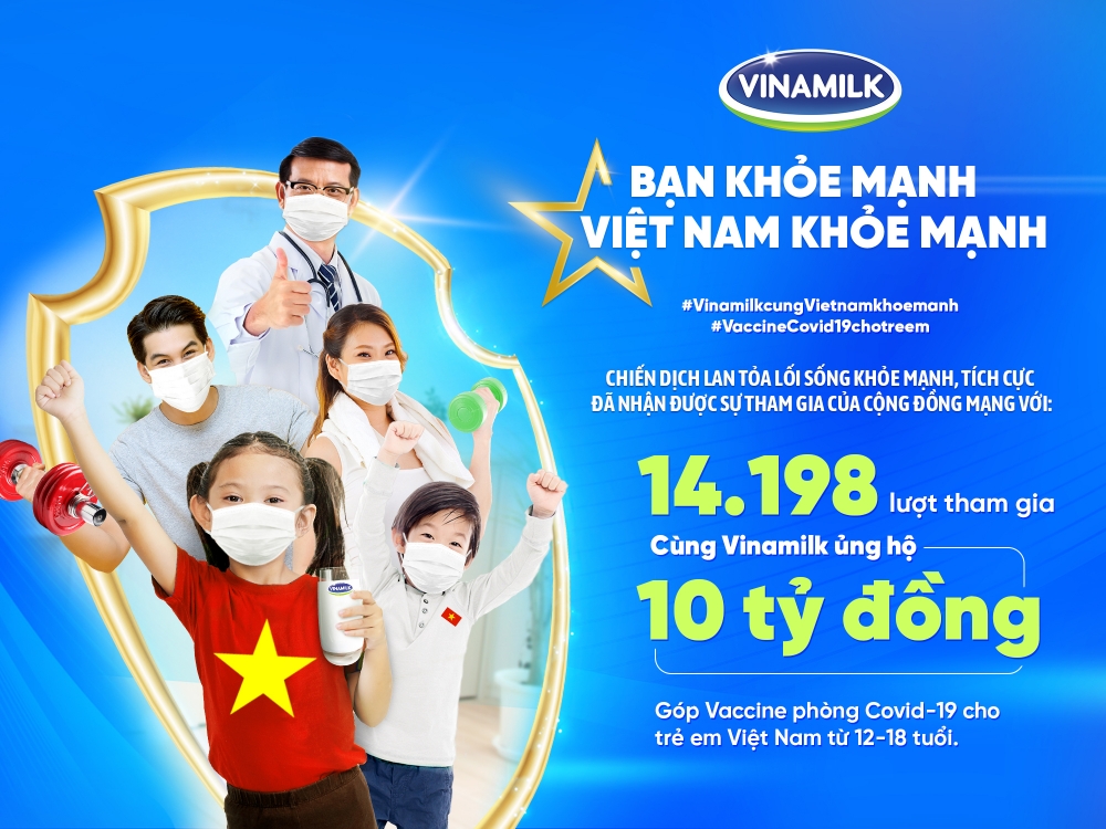 Chiến dịch "Bạn khỏe mạnh, Việt Nam khỏe mạnh" của Vinamilk hoàn thành chuỗi hoạt động đầu tiên với nhiều kết quả ấn tượng