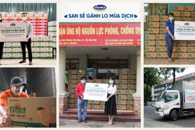 Vinamilk tặng 45.000 phần quà cho người dân gặp khó khăn tại TP.HCM, Bình Dương, Đồng Nai