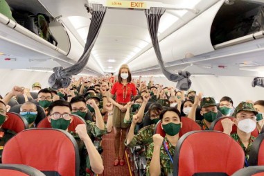 Vietjet: Những chuyến bay đặc biệt, chở hàng ngàn quân nhân vào TP.Hồ Chí Minh hỗ trợ chống dịch