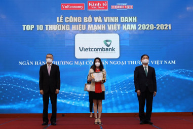 Vietcombank - Top 10 Thương hiệu mạnh Việt Nam 