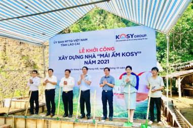 Tập đoàn Kosy ủng hộ 10 tỷ đồng xây dựng 200 ngôi nhà cho hộ nghèo tại Lào Cai_
