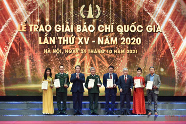 Lời cảm ơn của Hội đồng Giải Báo chí Quốc gia