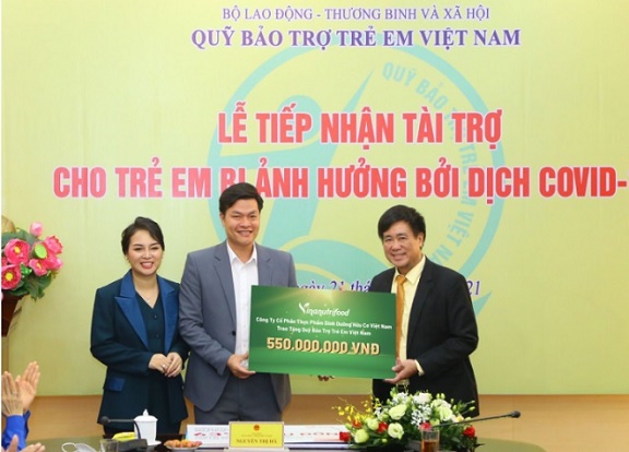 Vinanutrifood đồng hành cùng Quỹ bảo trợ trẻ em Việt Nam