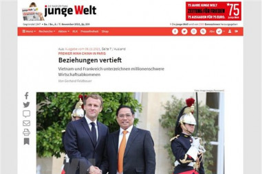 Báo Đức đưa tin về kết quả chuyến thăm Pháp của Thủ tướng