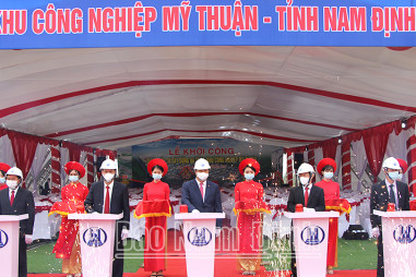 Nam Định: Khởi công xây dựng Khu công nghiệp Mỹ Thuận