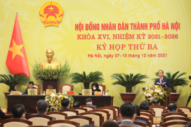 Hà Nội: Khai mạc kỳ họp thứ ba HĐND thành phố khóa XVI, nhiệm kỳ 2021-2026,
