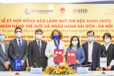 SHB và World Bank ký hợp đồng bảo lãnh Quỹ Khí hậu Xanh (GCF) với tổng trị giá  75 triệu USD
