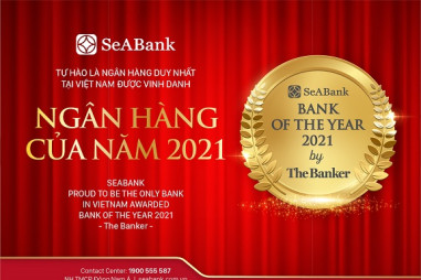SeABank - Ngân hàng duy nhất tại Việt Nam được The Banker vinh danh