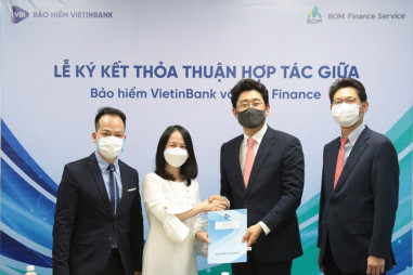 Bảo hiểm VietinBank và BOM Finance Service Việt Nam ký kết hợp tác chiến lược