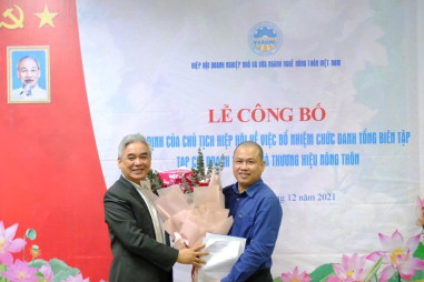 Nhà báo Nguyễn Nam Thắng làm Tổng Biên tập Tạp chí Doanh nghiệp và Thương hiệu nông thôn