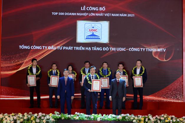  UDIC được xếp hạng top 500 doanh nghiệp lớn nhất Việt Nam năm 2021