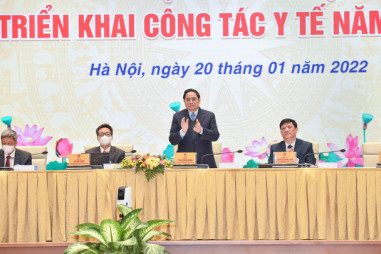 Thủ tướng Phạm Minh Chính dự Hội nghị triển khai công tác y tế năm 2022