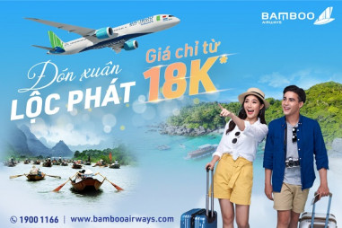 Đón xuân lộc phát, Bamboo Airways tung giá vé ưu đãi chỉ từ 18.000 đồng