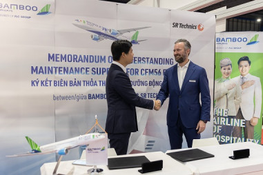 Bamboo Airways ký thỏa thuận động cơ với SR Technics, thảo luận mua Boeing 777X tại Singapore Airshow