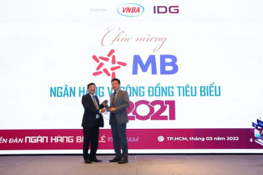 MB nhận giải thưởng “Ngân hàng tiêu biểu vì cộng đồng” năm 2021