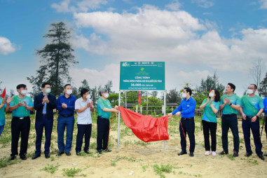 BIDV tổ chức trồng 38.000 cây phòng hộ ven biển Hà Tĩnh