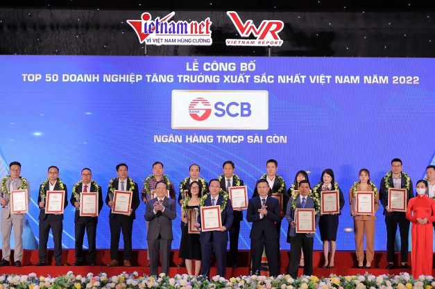 SCB được tôn vinh trong top 50 doanh nghiệp tăng trưởng xuất sắc nhất Việt Nam