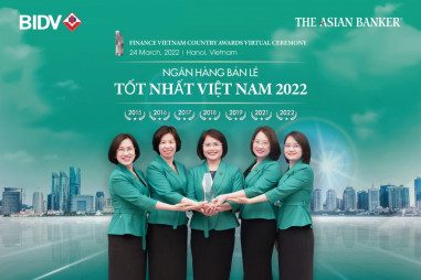 BIDV tiếp tục nhận giải ngân hàng dành cho khách hàng cá nhân tốt nhất Việt Nam