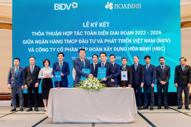  BIDV và Tập đoàn Hòa Bình hợp tác toàn diện, nâng cao hiệu quả kinh doanh và sức cạnh tranh trên thị trường