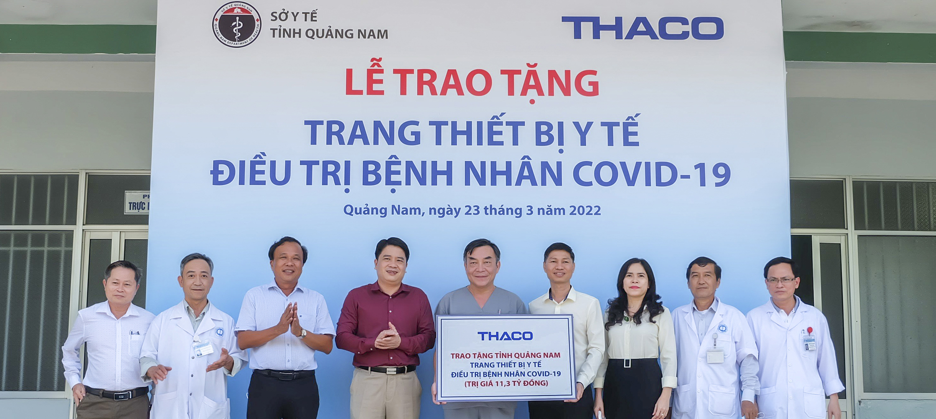 THACO tiếp tục trao tặng thiết bị y tế điều trị bệnh nhân Covid-19 cho tỉnh Quảng Nam