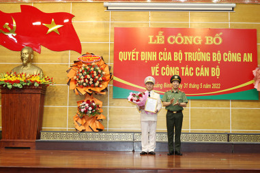 Phó Cục trưởng Cục An ninh kinh tế được bổ nhiệm Giám đốc Công an tỉnh Quảng Bình
