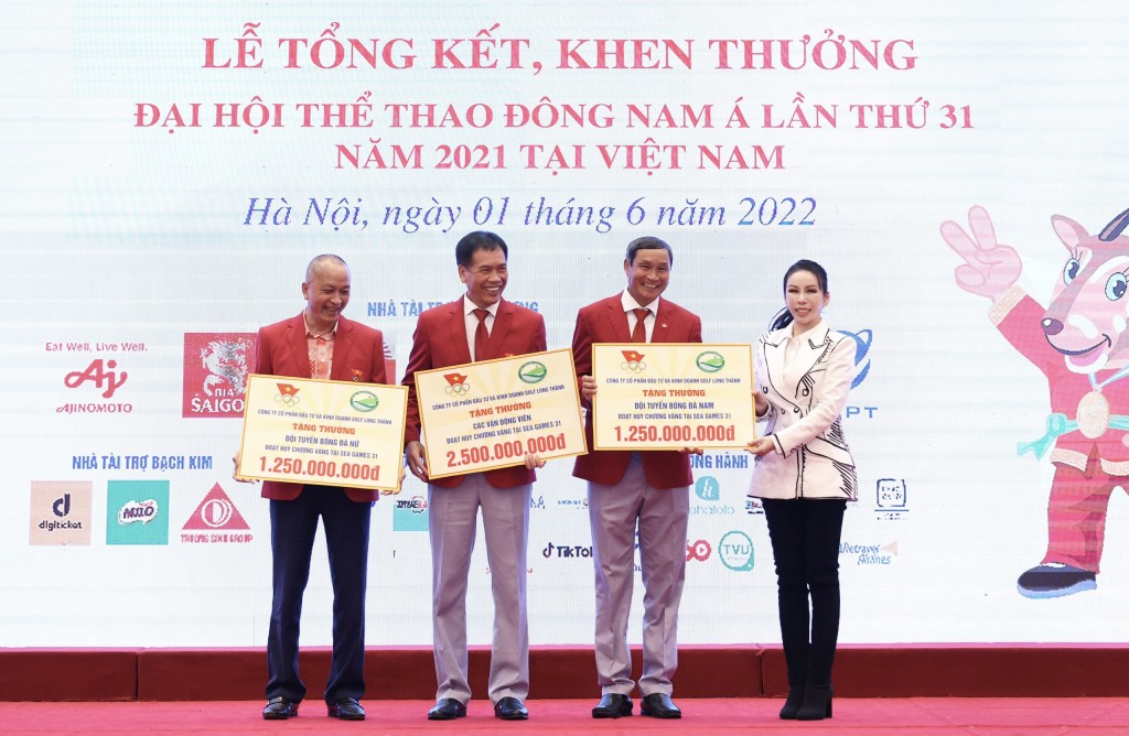 Golf Long Thành thưởng 5 tỷ đồng cho các VĐV xuất sắc SEA Games 31