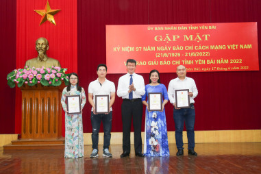 Yên Bái gặp mặt kỷ niệm 97 năm ngày Báo chí cách mạng Việt Nam và trao giải báo chí tỉnh năm 2022