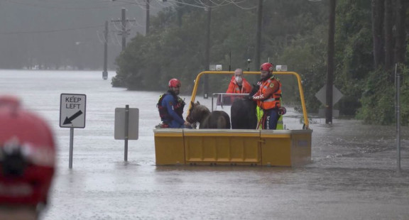 Sydney sơ tán hàng nghìn người dân do mưa lớn kéo dài