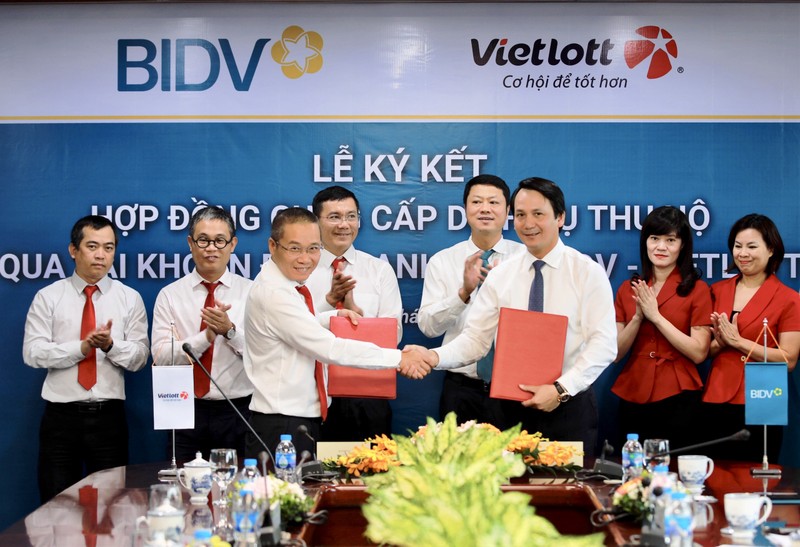 BIDV và Vietlott ký kết hợp đồng dịch vụ thu hộ qua tài khoản định danh