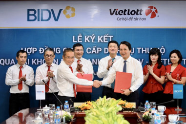 BIDV và Vietlott ký kết hợp đồng dịch vụ thu hộ qua tài khoản định danh