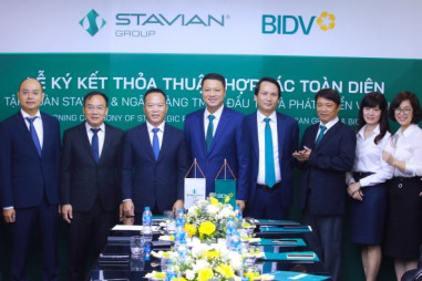  BIDV và Tập đoàn Stavian ký kết Thỏa thuận hợp tác toàn diện 