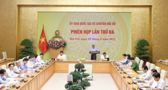 Thủ tướng chủ trì phiên họp thứ 3, Ủy ban quốc gia về chuyển đổi số